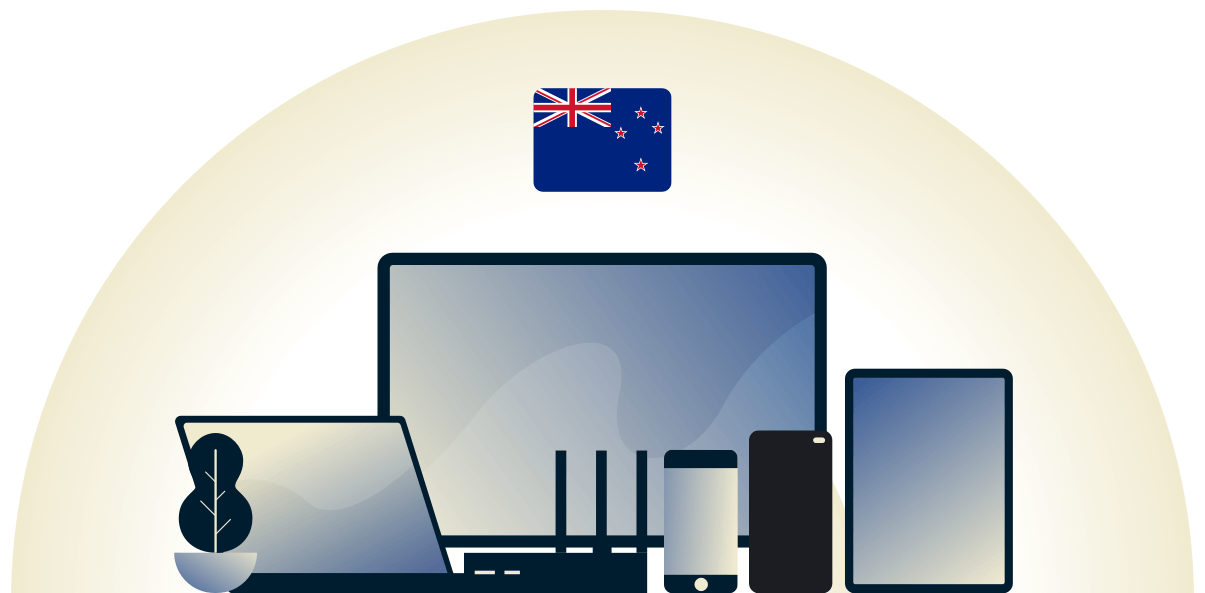 Neuseeland-VPN sch&uuml;tzt eine Vielzahl von Ger&auml;ten.